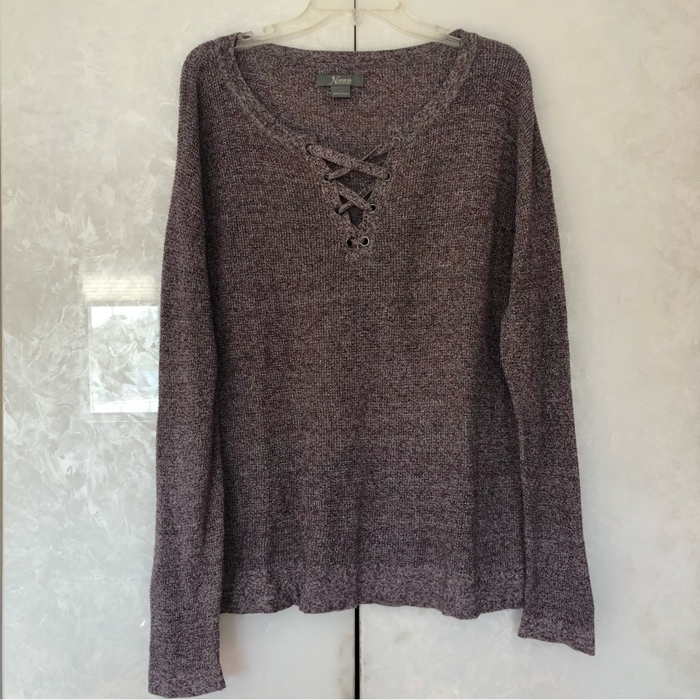 Criss Cross Oversized Thermal Top